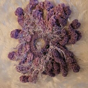 Handmade Sea Swirl Scrunchie Octopus or Jellyfish-Inspired Crochet Hair Elastic